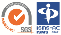 情報セキュリティマネジメントシステム ISMS/ISO27001 認証取得済み